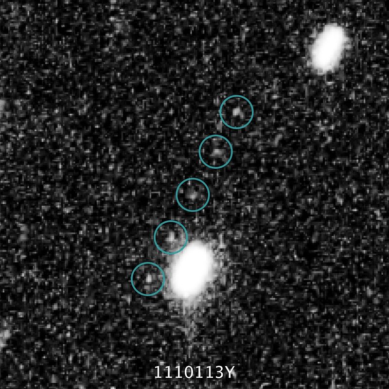 Hubble Space Telescope image of MU69. Image Credit: NASA, ESA, SwRI, JHU/APL, and the New Horizons KBO Search Team