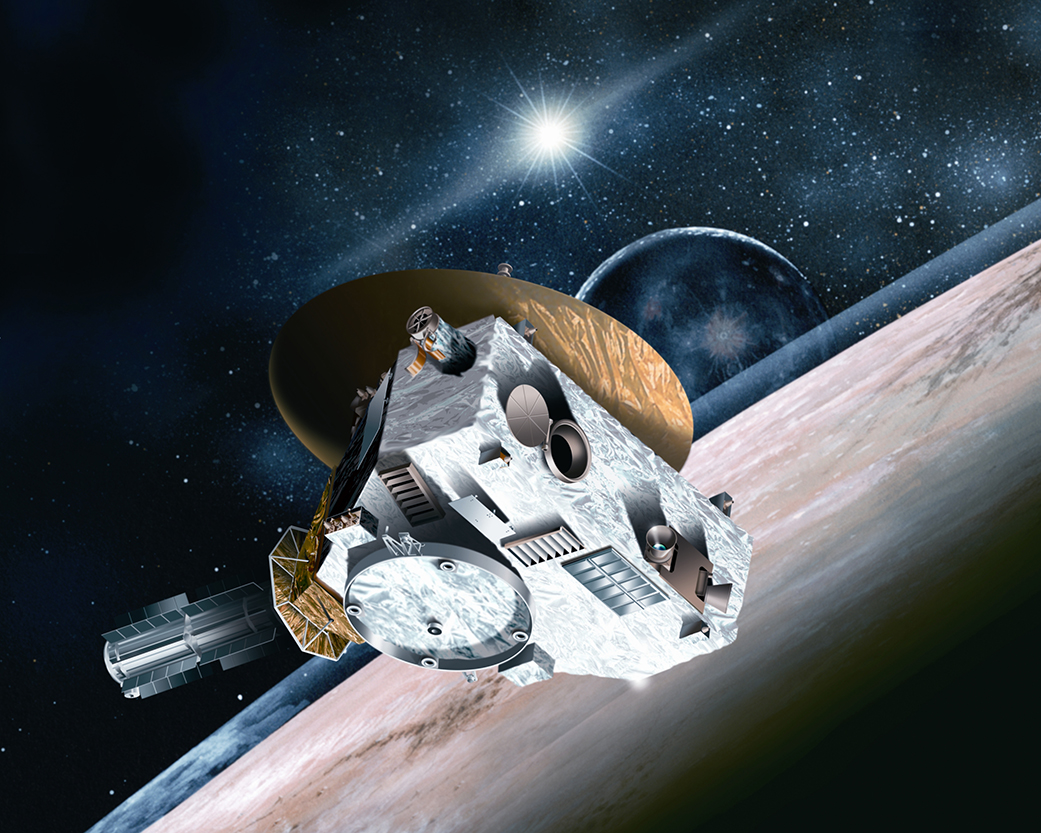 Artist conception of New Horizons Spacecraft. Credits: Johns Hopkins University Applied Physics Laboratory/Southwest Research Institute