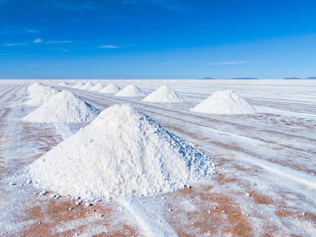 pic of lithium-rich salt flats