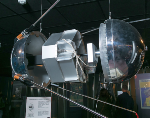 Image of first artificial satellite launched into space, Sputnik 1