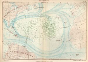 Map of the Sargasso Sea currents
